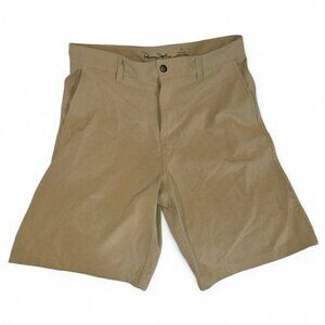 Panama Jack Khaki Shorts Mens Sz 33 Quick Dry Performance